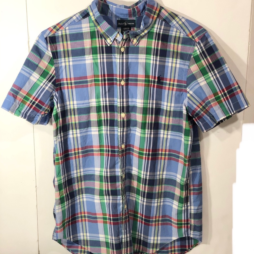 Ralph Lauren Big Kids Short Sleeve Blake Shirt XL
